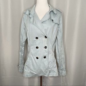 dear ab double breasted canvas coat